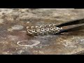 HOW TO MAKE SILVER BRACELET 925* with stones garnet /Как сделать серебряный браслет/￼