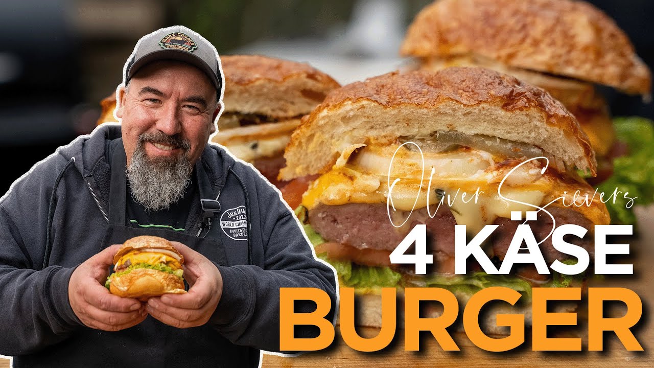 4 KÄSE BURGER – Mehr Käse geht nicht! 🧀🤤