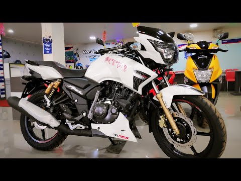 Tvs Apache Rtr 180 New Model White Colour