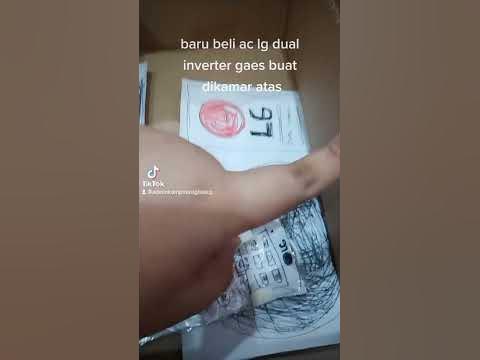 btw gua baru beli ac buat dikamar atas merk LG tipenya E06SV5 gaes #