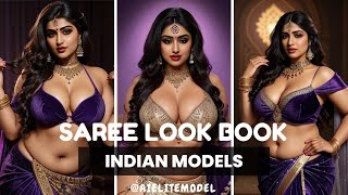 Witness The Beauty And Elegance Of Ai Elite Indian Lookbook Models [4K] #Saree #Ai #Viral