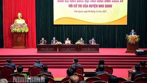Đoàn ĐBQH tỉnh tiếp xúc cử tri huyện Nho Quan