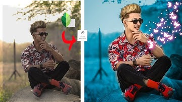 Snapseed double exposure neon tone photo editing | KRC | EDITING