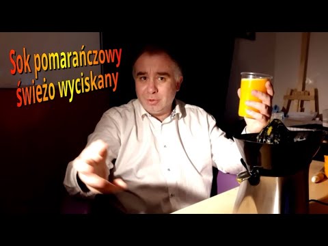 Sok pomarańczowy świeżo wyciskany