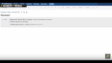 How to avoid Duplicate Content in Confluence
