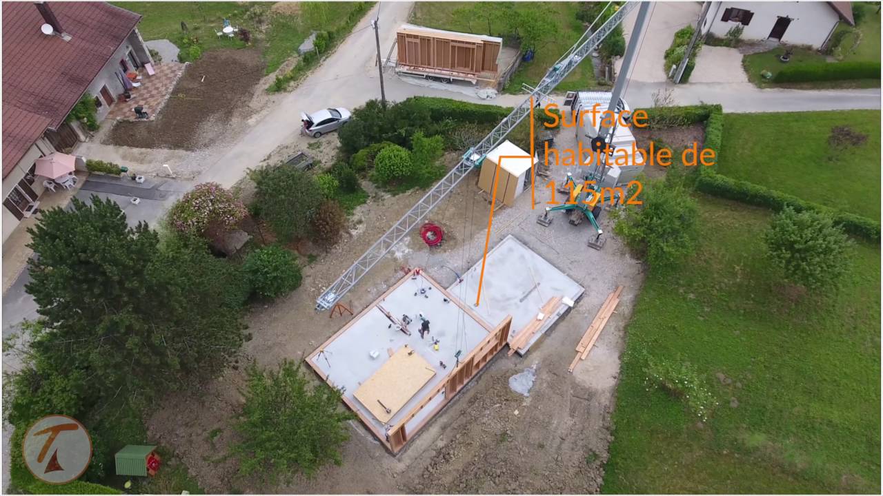 Maison ossature bois en Haute-Savoie - Timelapse