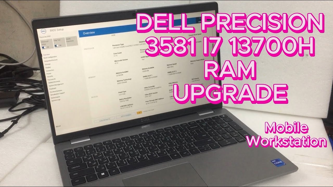 Dell Precision 3581 i7 13700H RAM upgrade  3581 Mobile Workstation