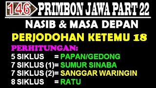 Nasib & Masa Depan Rumah Tangga Neptu Weton Ketemu 18 | Pakai 4 Metode Perhitungan |PRIMBON JAWA KS