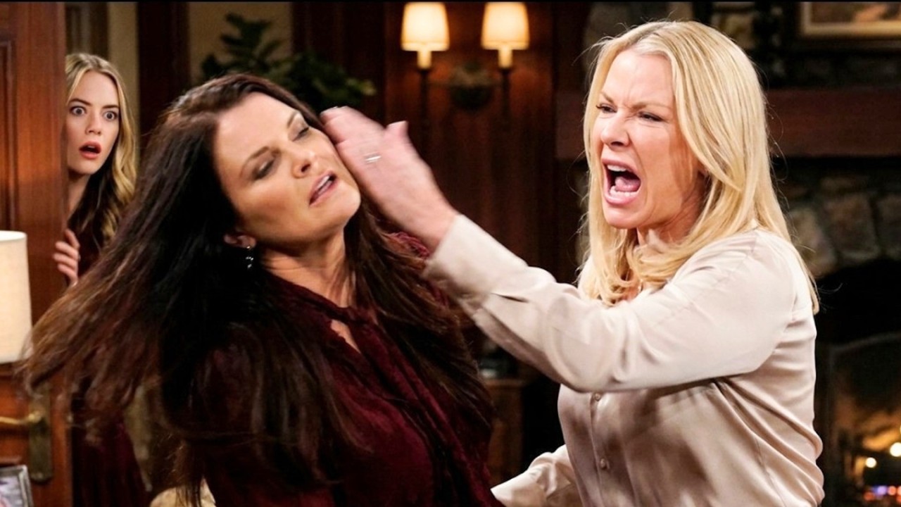 "Brooke slapped Katie, blaming Katie for Hope getting fired from FC The  Bold and the Beautiful!