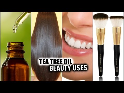TEA TREE OIL BEAUTY USES! │TREAT ACNE, HAIR GROWTH, BAD BREATH, CLEAN MAKEUP BRUSHES - 동영상