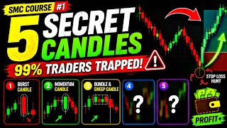 99% Traders Are Trapped ! 🚨 5 Secret Candlestick Patterns