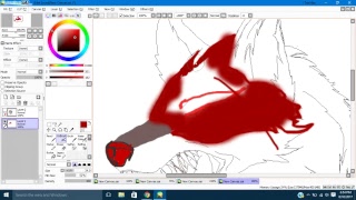 drawing demon wolf