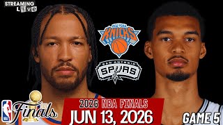 (LIVE) Jalen Brunson Finals MVP | New York Knicks vs San Antonio Spurs Game 5 NBA Finals Live Stream