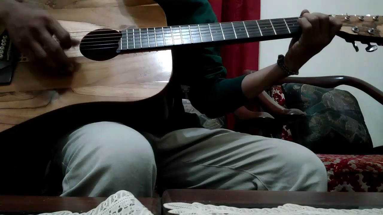 Gitar solid kayu jati, tes perbandingan nut dan sadel plastik, dengan ...