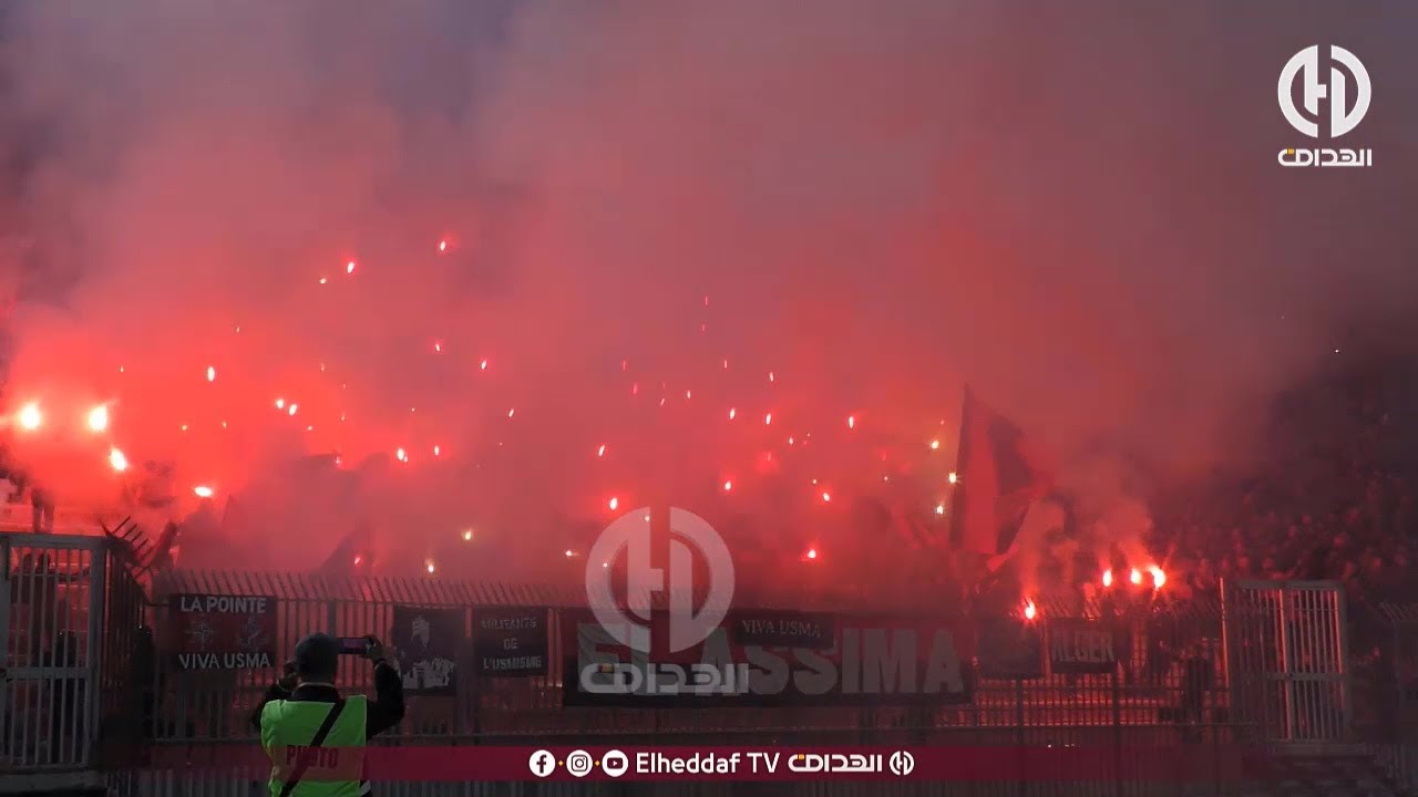 شاهد.. الأجواء الخرافية التي صنعتها الجماهير في لقاء إتحاد العاصمة وإتحاد بسكرة