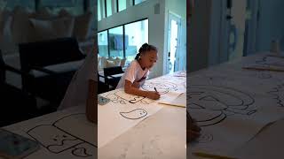 Kids Halloween DIY Giant Coloring Page