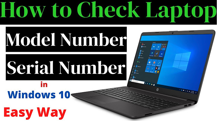 How to find model number of hp laptop