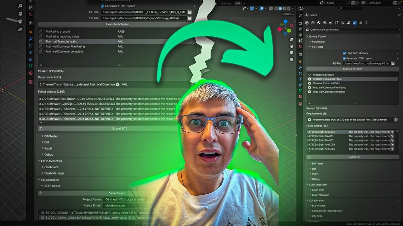 BlenderBIM IDS Reporting and BCF: The Future of BIM! - YouTube