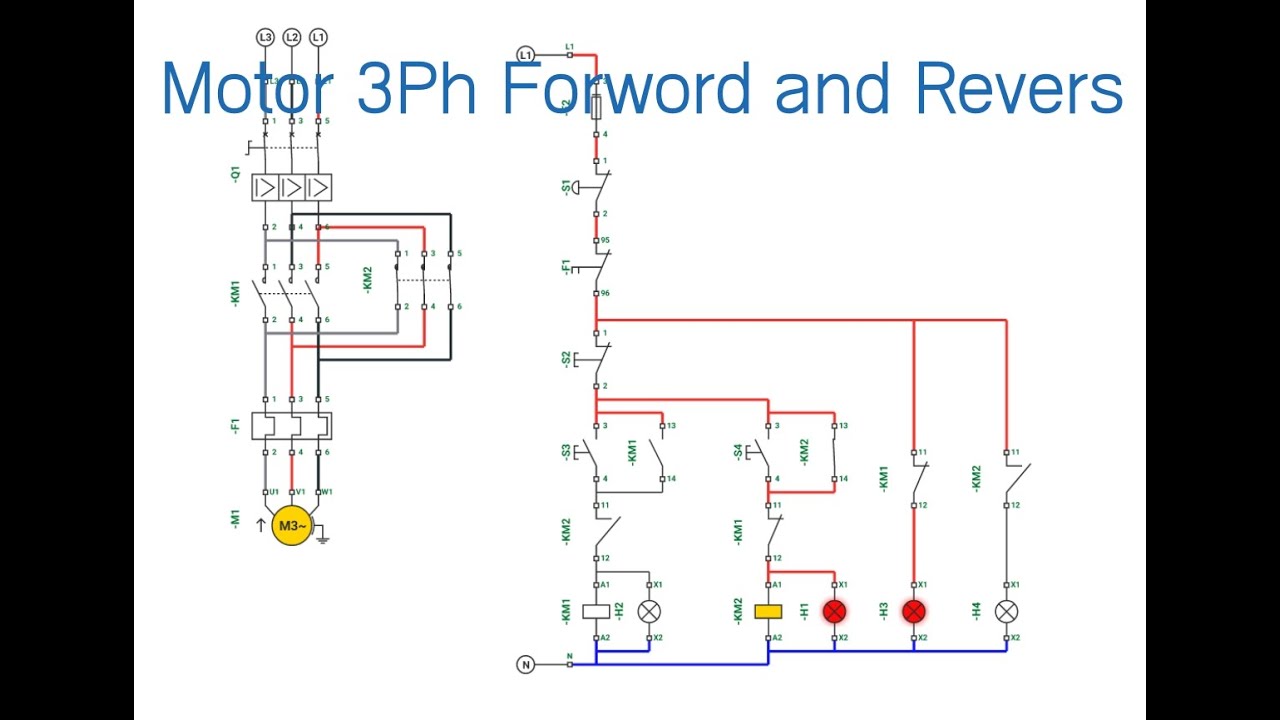 Forward and Revers for Motor 3 phase 