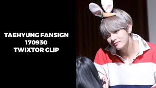 Taehyung fansign 170930 twixtor clip