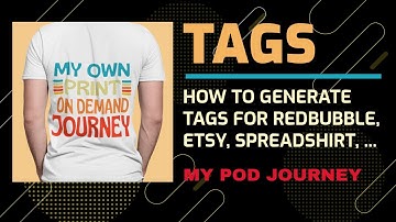 Merchtitans Print On Demand Tag Generator For Redbubble, Etsy - How To Generate Print On Demand Tags