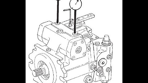 Rexroth A4VG hydraulic zero setting for concrete pump
