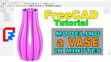 Modeling a Vase with FreeCAD 1 0 : FreeCAD 3D Modeling Tutorial | From sketch to 3D model in minutes