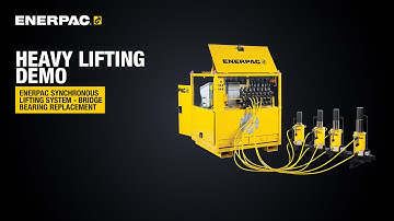 EVO Synchronous Lifting System Animated Demonstration | Bridge Bearing Replacement | Enerpac
