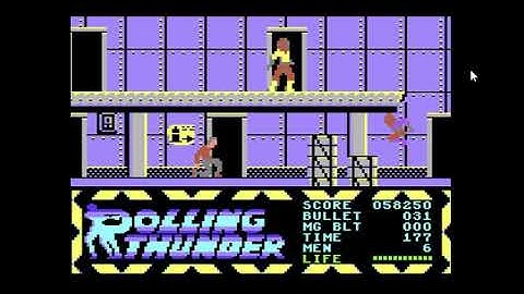 Rolling Thunder C64 play through