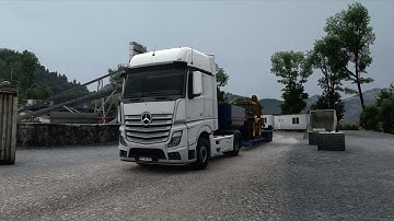 Realistic 4K Graphics in Euro Truck Simulator 2 - Mercedes | Snowymoon Mod Showcase