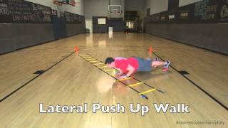Lateral Push Up Walk - Speed Ladder