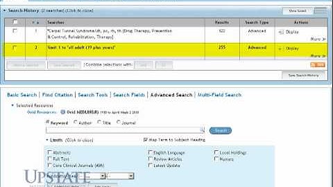 Chapter 8 - Applying Limits & Combining Searches in MEDLINE (Ovid)