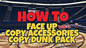NBA2K20 MOBILE - How to FaceUp , Copy Accessories , Copy Dunkpack | Using Gameguardian