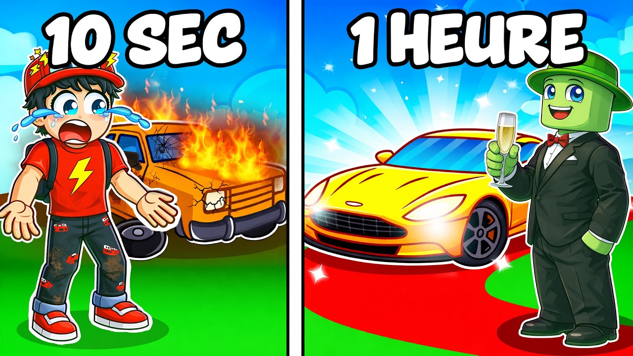 10 SECONDES vs 1 HEURE BUILD BATTLE de VOITURE dans GTA 5 !