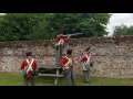 Defending the walls of Hougoumont at the battle of Waterloo