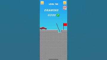 draw bridge puzzle game play level 765🚘 #gaming #drawing #Shorts