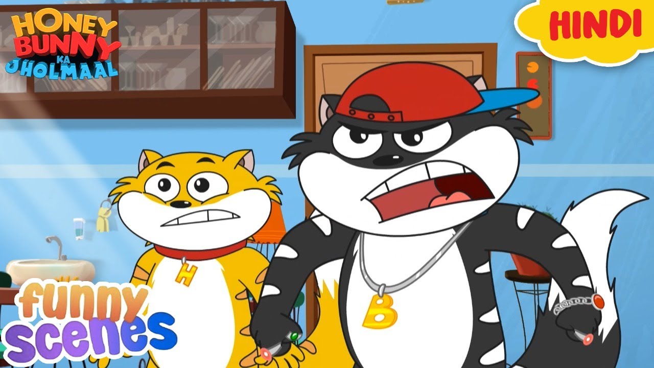 Honey Bunny Funny Scenes | Cartoon For Kids | Compilation - 71 | बच्चो की कहानियां | YO Kids Masti