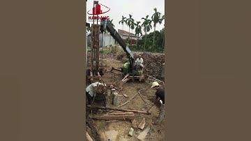 KỸ THUẬT KHOAN MỒI ÉP CỌC MÓNG CÔNG TRÌNH P2 #shorts