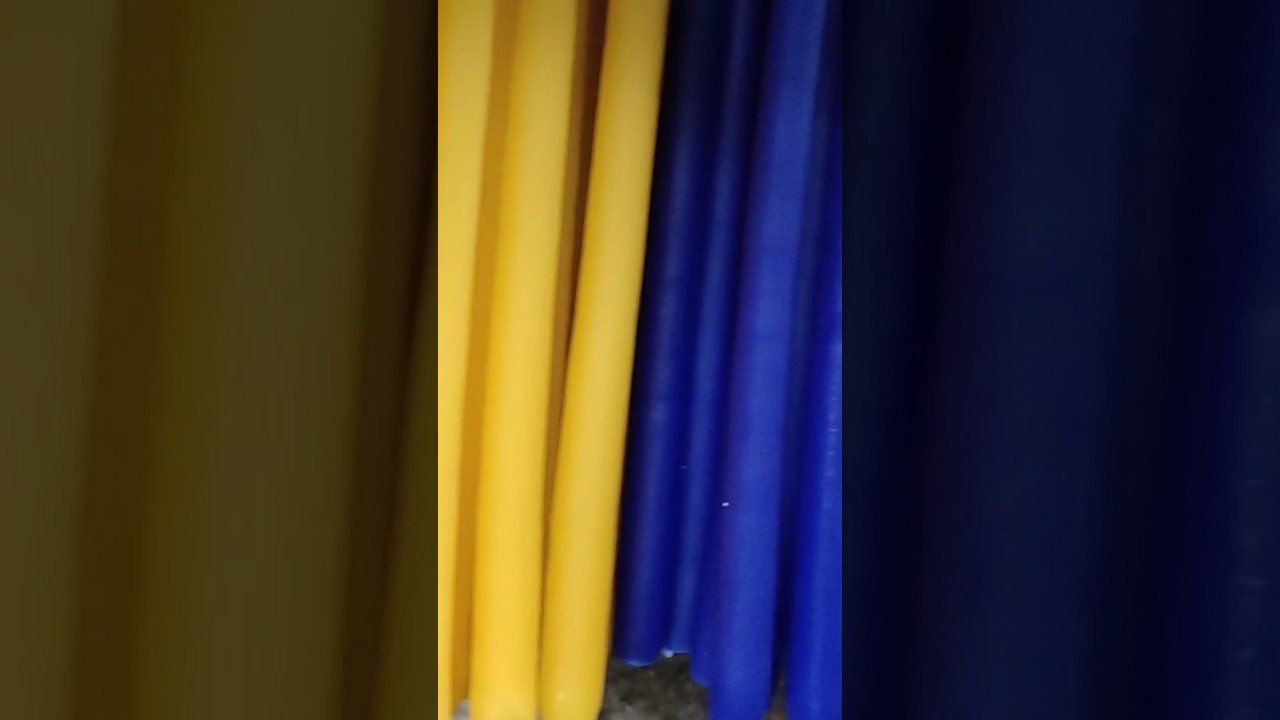 HOW TO COLOR CANDLES specifically yellow and blue candles at home 