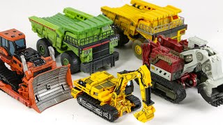Transformers Constructicon Payload Demolisher Long Haul Rampage Scrapmetal Construction Robot Toys