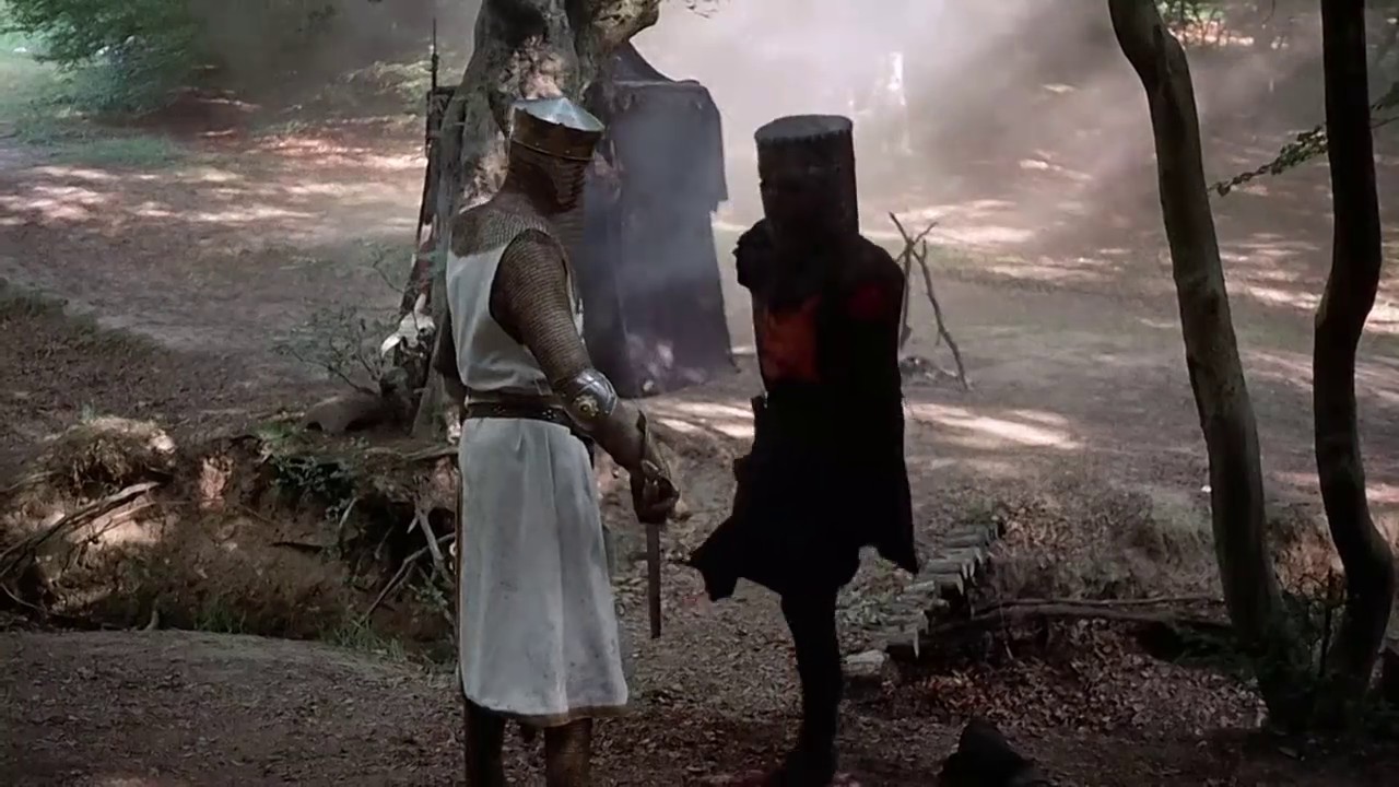 Monty Python and the Holy Grail - Black Knight - YouTube.