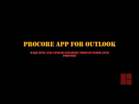 Procore app for Outlook