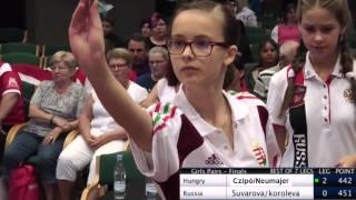 WDF Europe Cup Youth 2015 - Girl's Pairs Final - Hungary vs. Russia