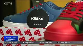 Nigerian designer creates cool sneakers for big feet