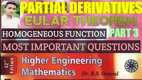 EULAR THEOREM PART3 BS GREWAL SOLUTION ENGINEERING MATHEMATICS