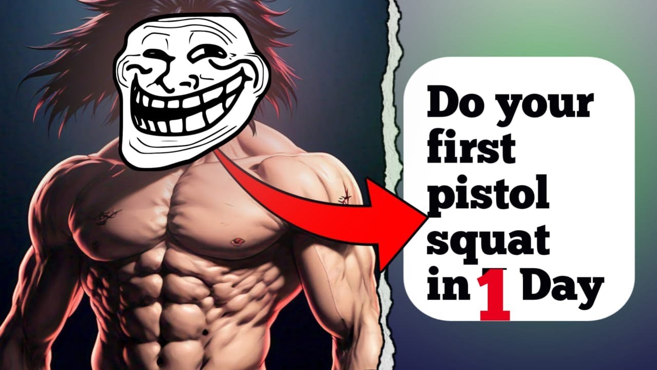 How to do Your First PISTOL SQUAT (Step-by-Step Progression) - YouTube