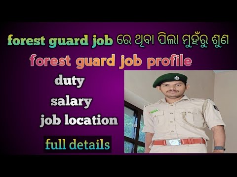 forest guard job profile || forest guard job ରେ ଥିବା ପିଲା ମୁହଁରୁ ଶୁଣ ...