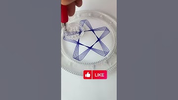 ❤️What does this pattern resemble?🤔 Design Ruler Small ruler, big wisdom  #spirograph #art#relaxing