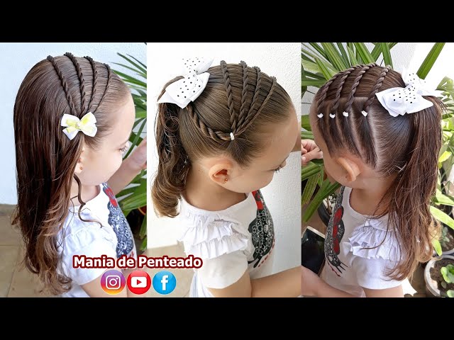 Aprenda a Ganhar até 5 Mil Reais fazendo Penteados Femininos 😱  Toddler  hairstyles girl fine hair, Cute toddler hairstyles, Girly hairstyles