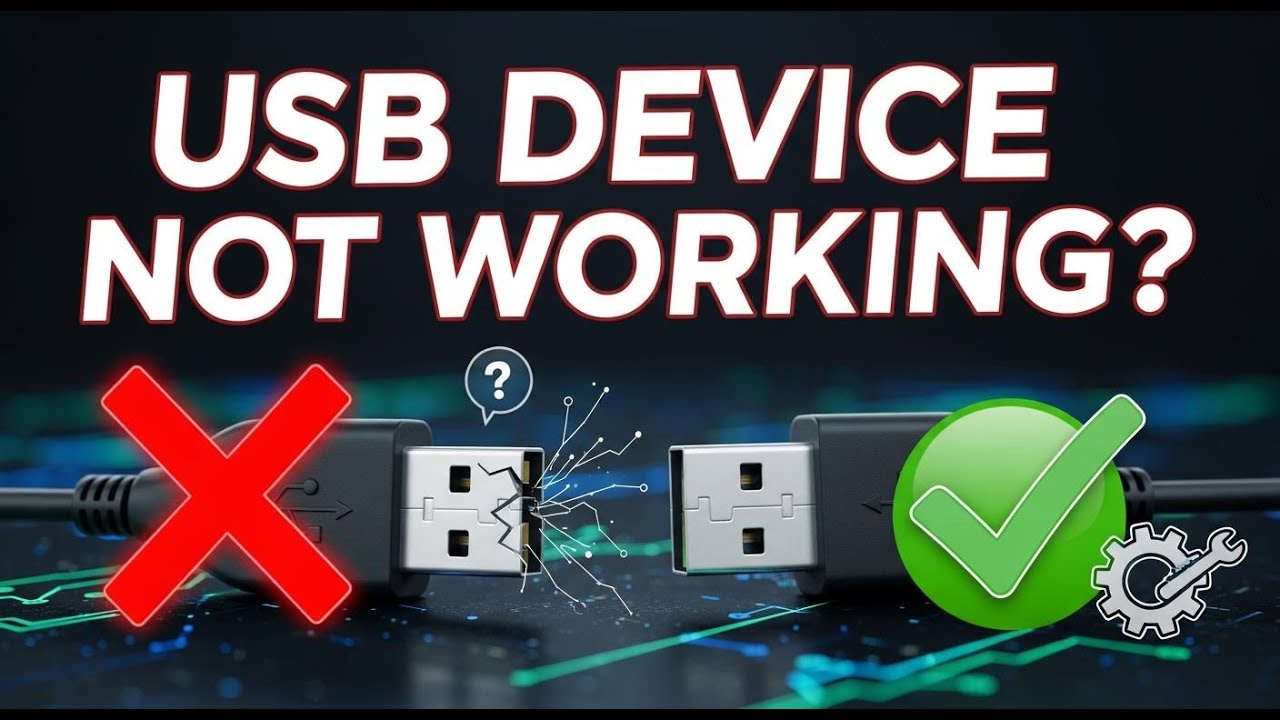 How to Fix Unknown USB Device Error (Device Descriptor Request Failed ...